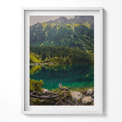 Tablou living cu rama Morskie Oko în Munții Tatra
