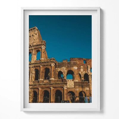 Tablou living cu rama Colosseumul din Italia