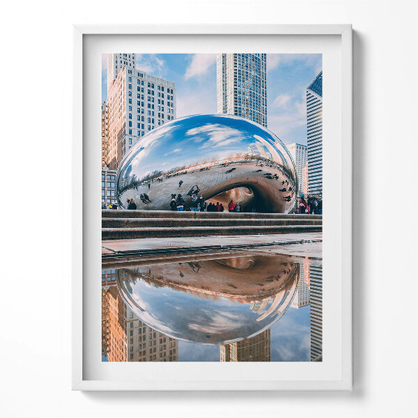 Tablou living cu rama Poarta Norilor din Chicago