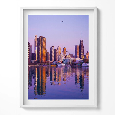 Tablou rama Vedere a zgârie-norilor din SUA