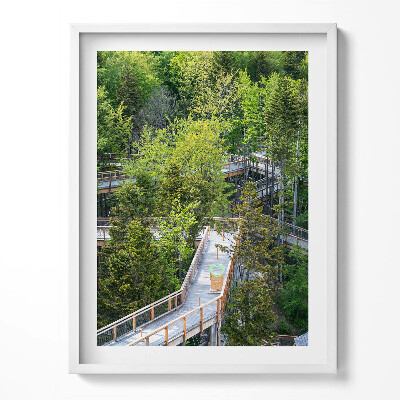 Tablou living cu rama Calea în Krynica Zdrój