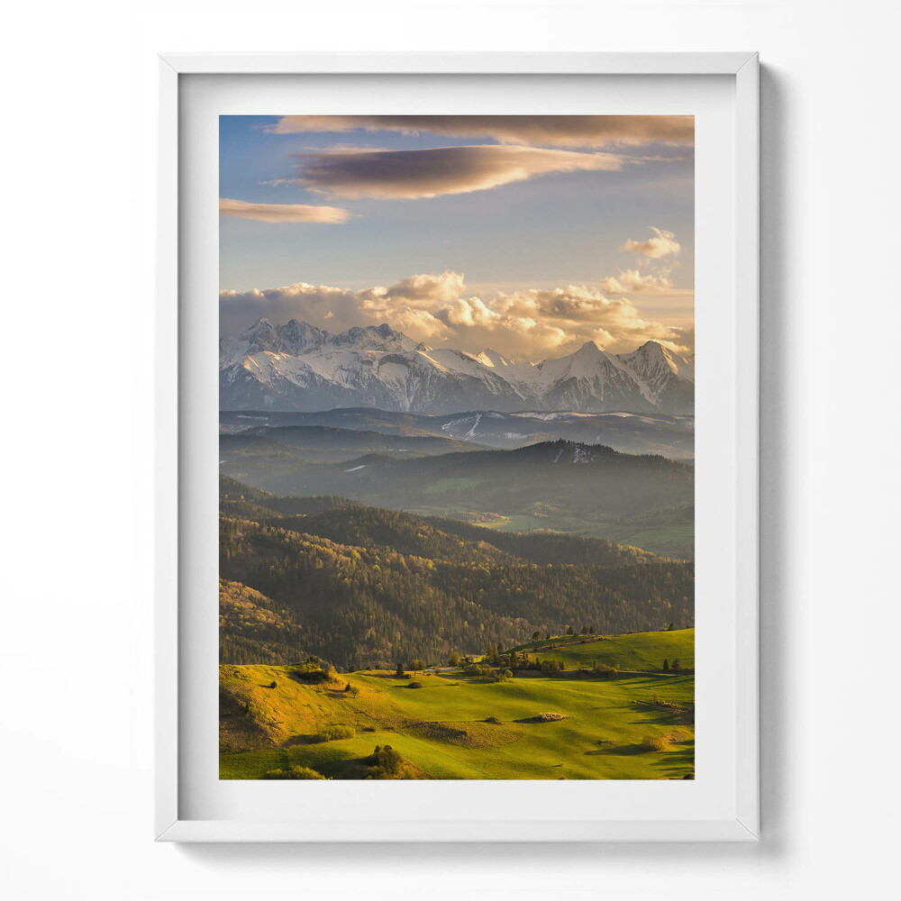 Tablou living cu rama Pieniny Wysoki Wierch