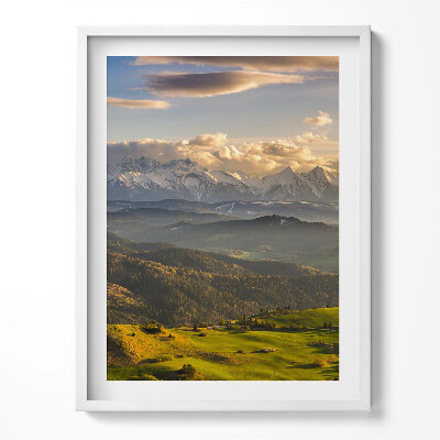 Tablou living cu rama Pieniny Wysoki Wierch