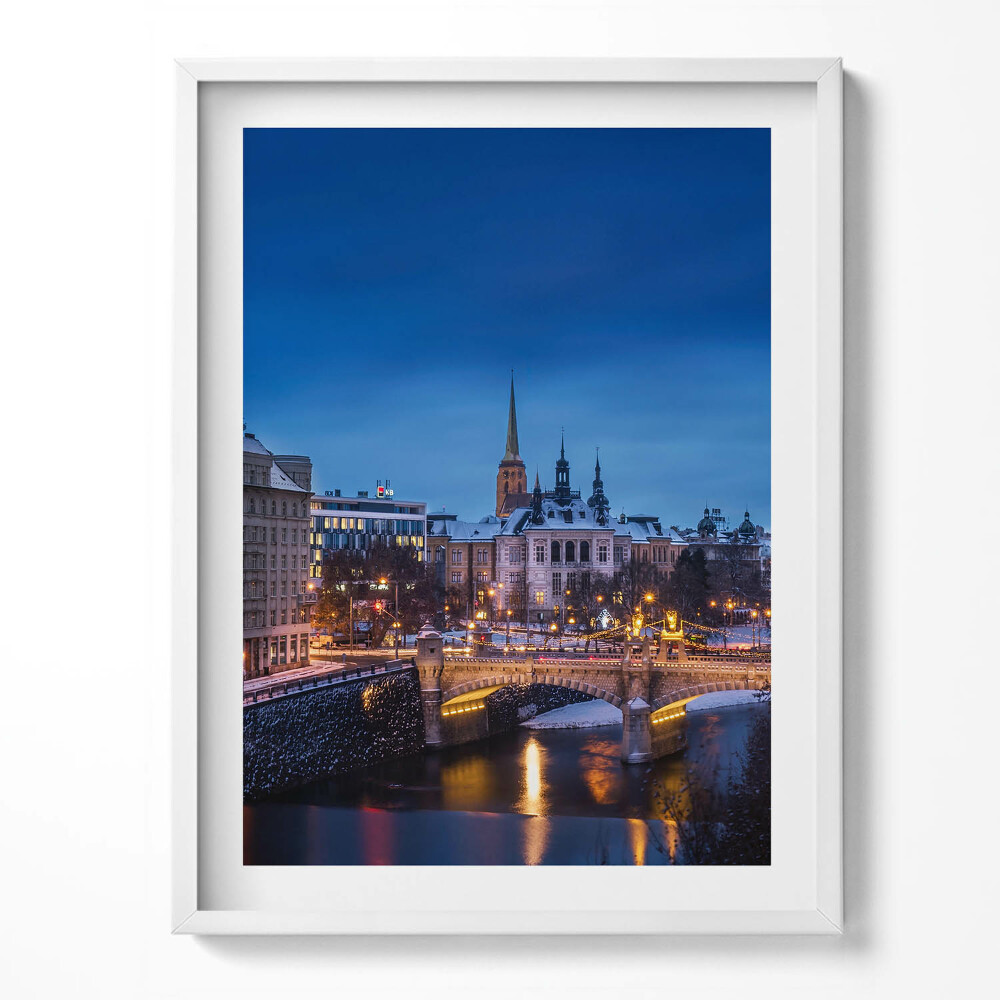 Tablou living cu rama Panorama Pilsen Republica Cehă