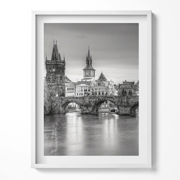 Tablou rama Vedere a Podului Carol din Praga
