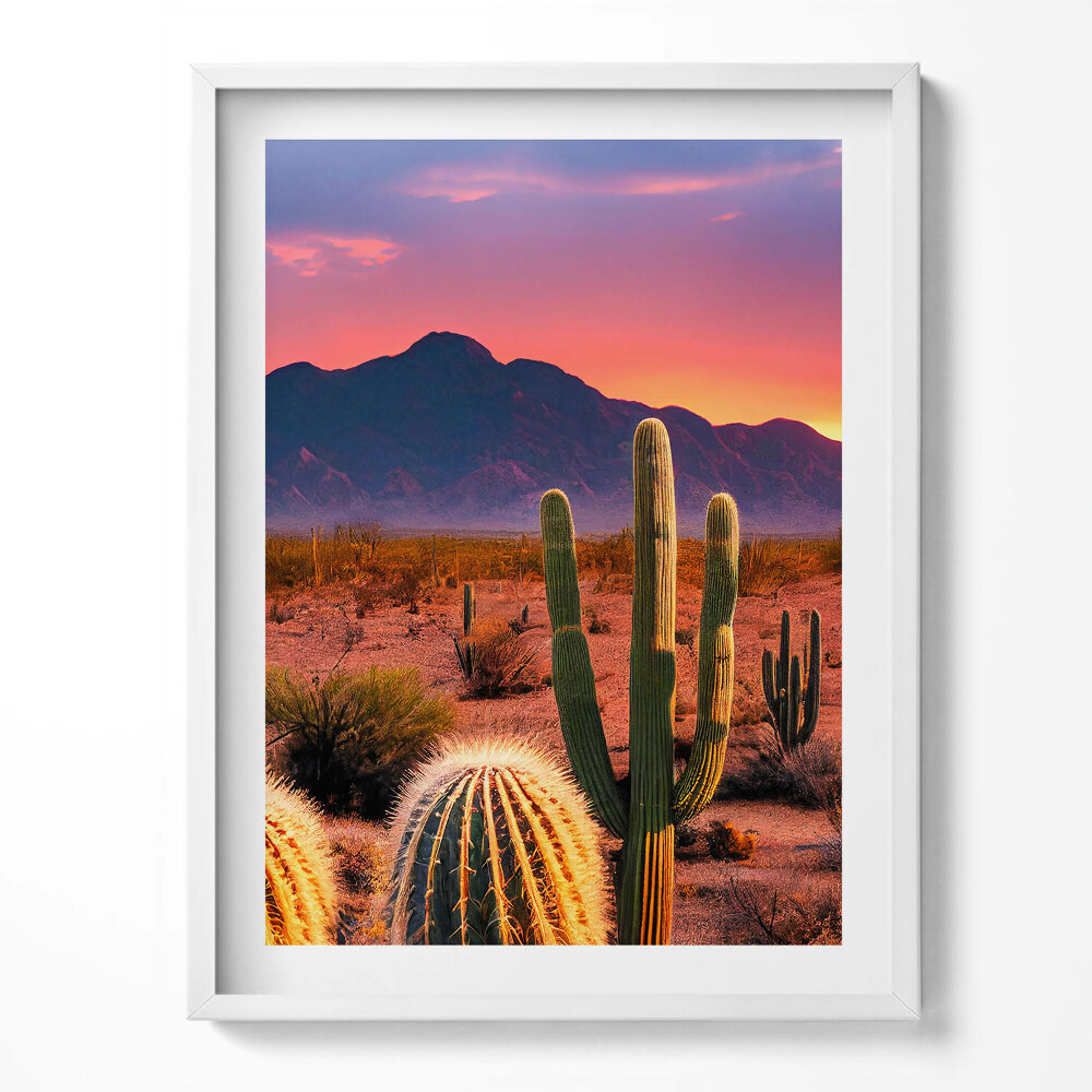 Tablou rama Apus de soare în deșert