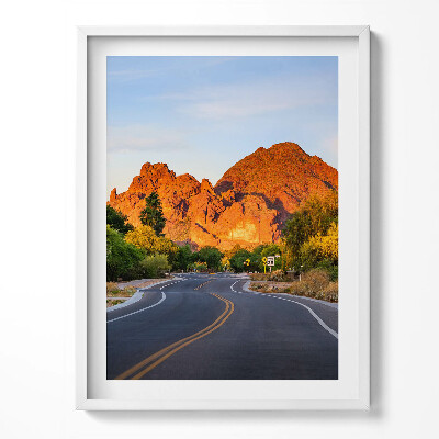 Tablou living cu rama Vedere a Muntelui Camelback