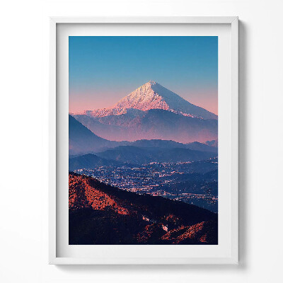 Tablou living cu rama Munții din San Antonio, SUA