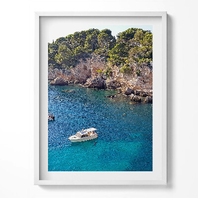 Tablou living cu rama Peisaj la Cap d'Antibes