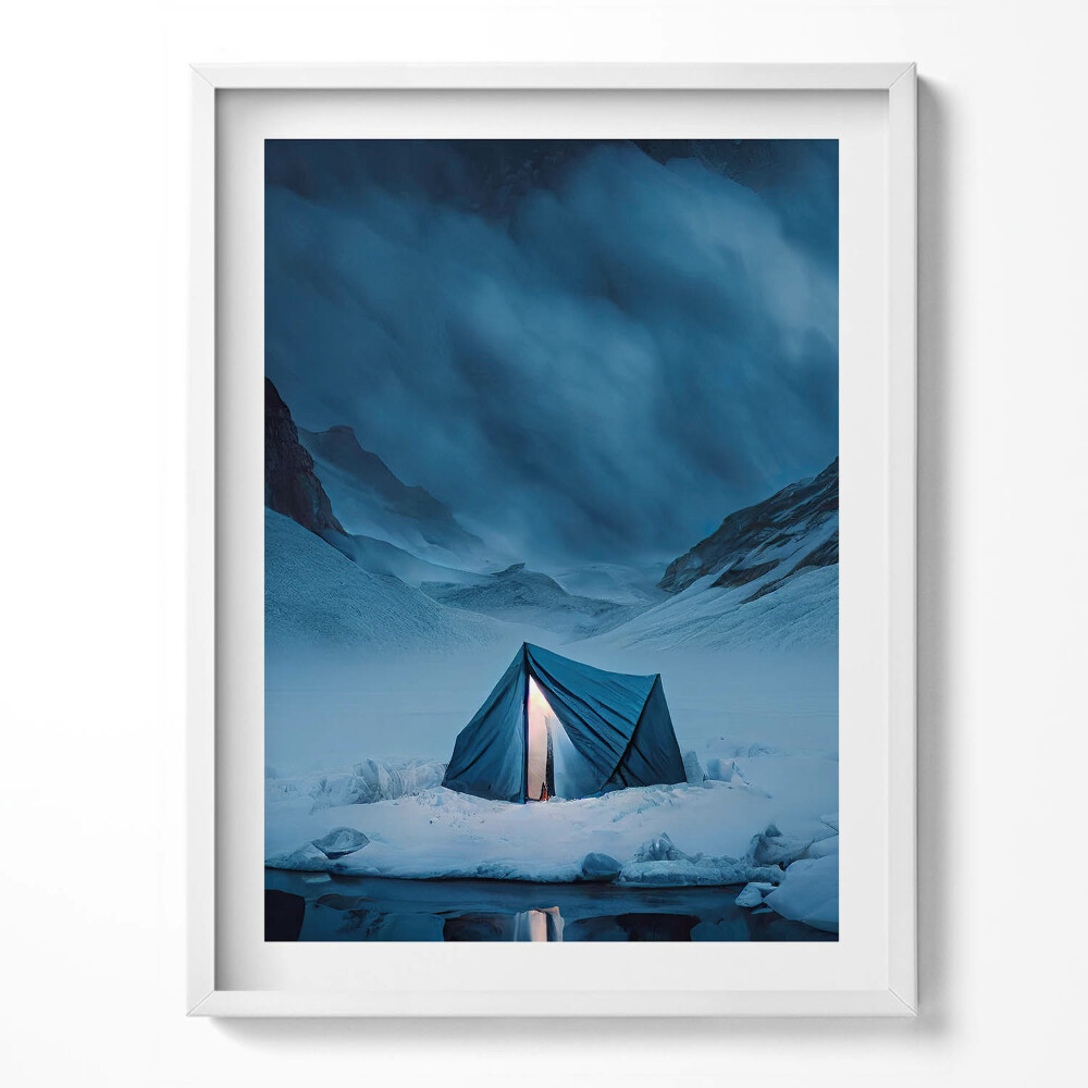 Tablou rama Cort în munții Islandei
