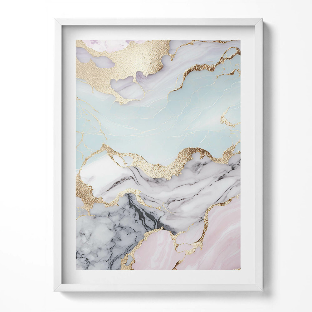 Tablou living cu rama Marmură