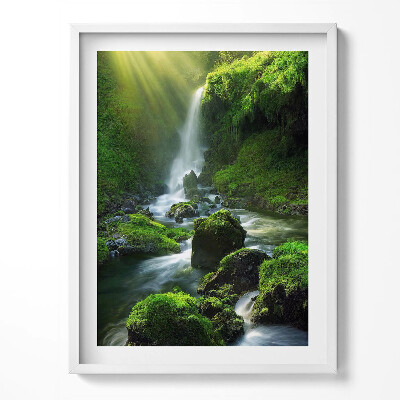 Tablou rama Cascadă și stânci