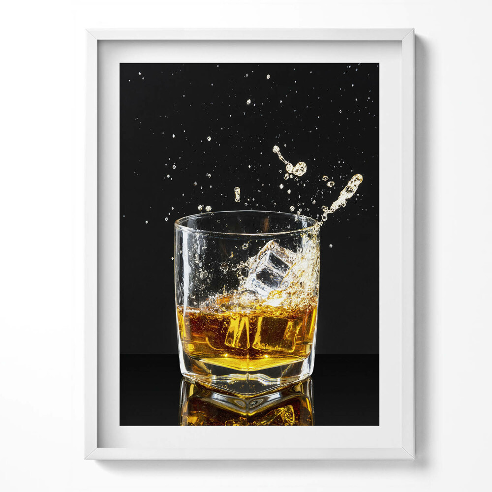 Tablou rama Un pahar de whisky