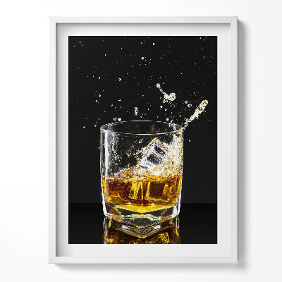 Tablou rama Un pahar de whisky