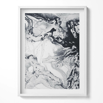 Tablou living cu rama Abstracție de cerneală