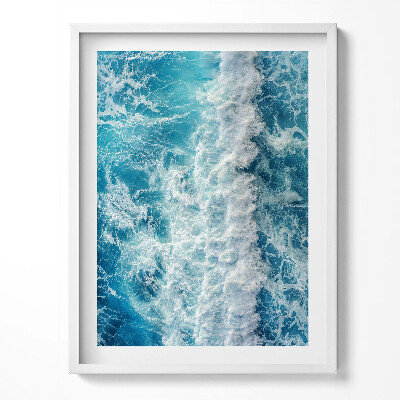 Tablou rama Vedere aeriană a unui val oceanic