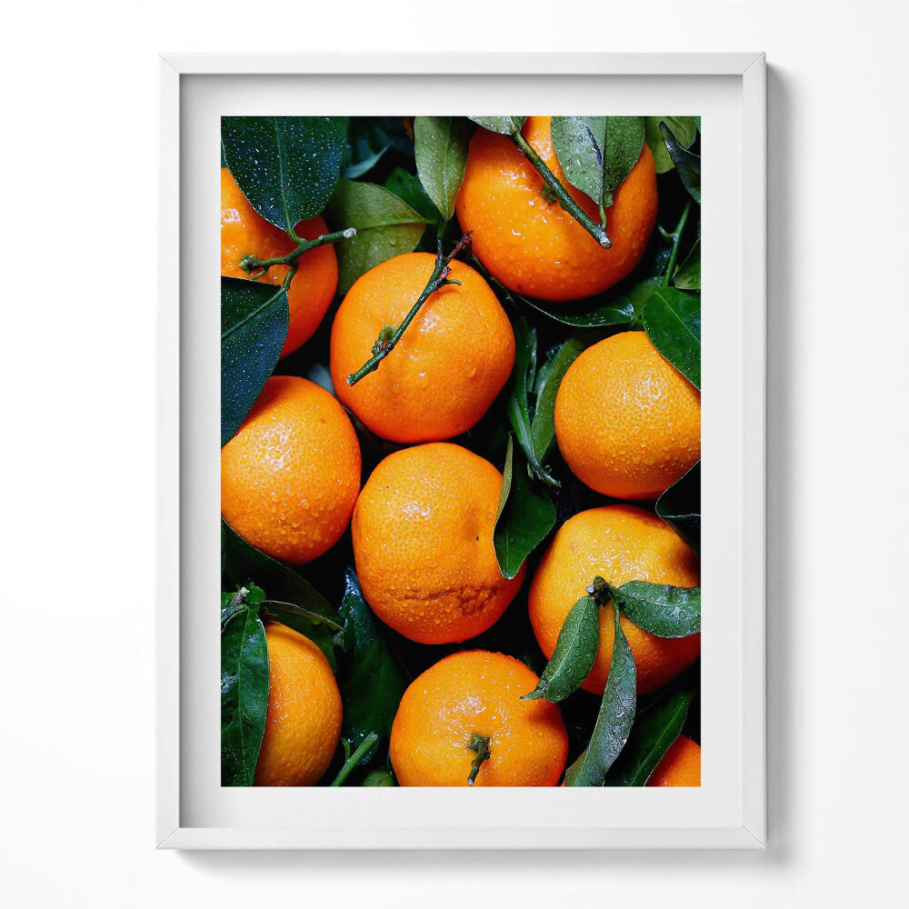 Tablou living cu rama Portocale siciliene zemoase