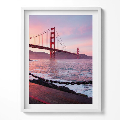 Tablou rama Vedere a podului Golden Gate