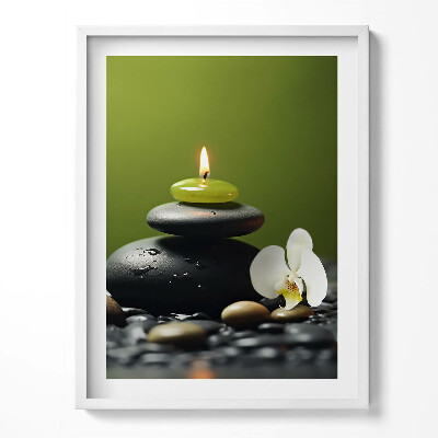 Tablou rama Relaxare Zen în natură și pietre