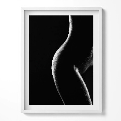 Tablou living cu rama Corpul uman - siluetă feminină senzuală