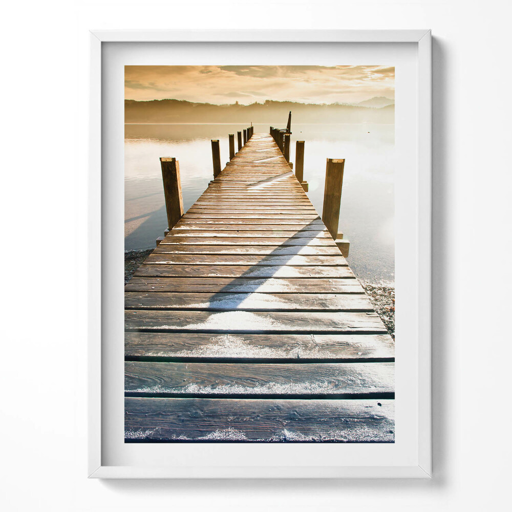 Tablou rama Debarcader din lemn deasupra apei
