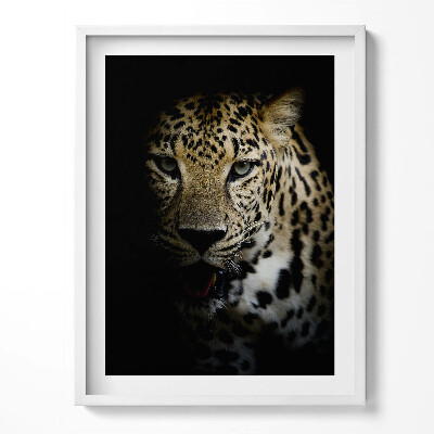 Tablou rama Tigru sălbatic în negru