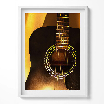 Tablou rama Instrument de chitară neagră
