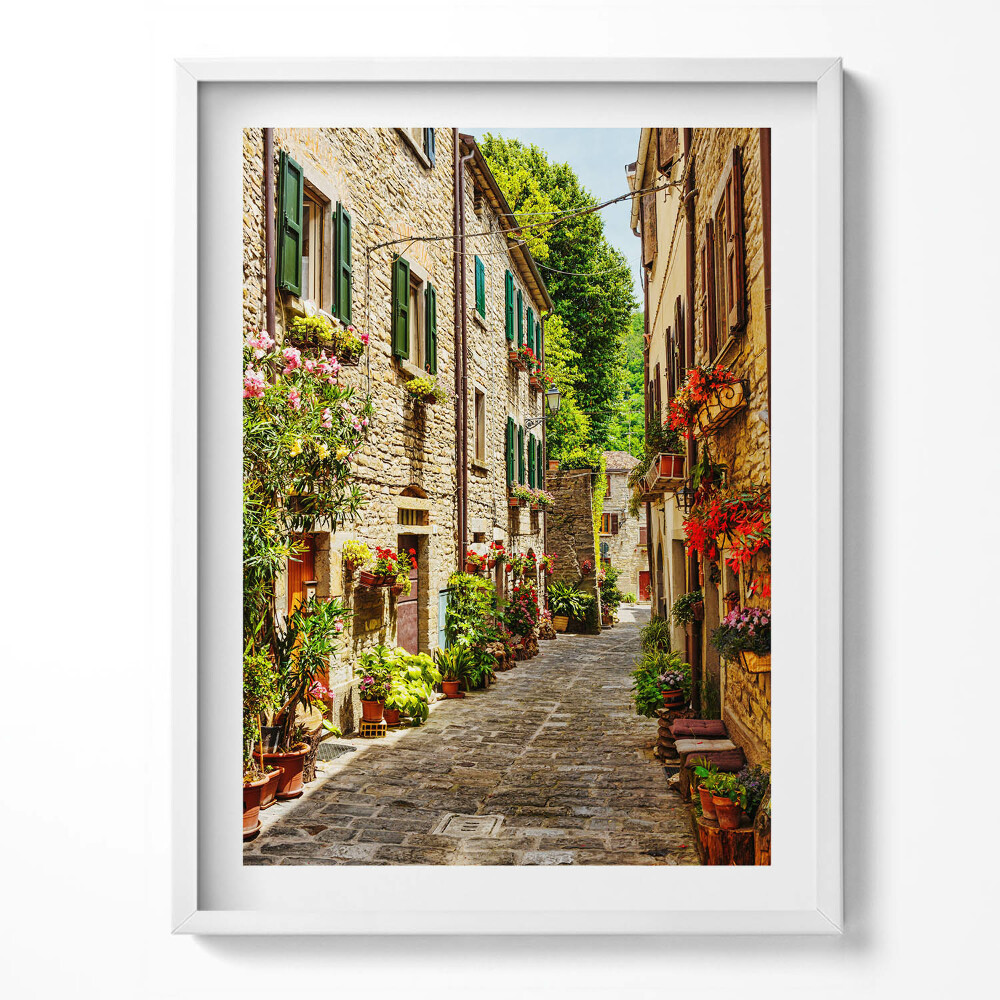 Tablou rama O stradă pitorească a orașului