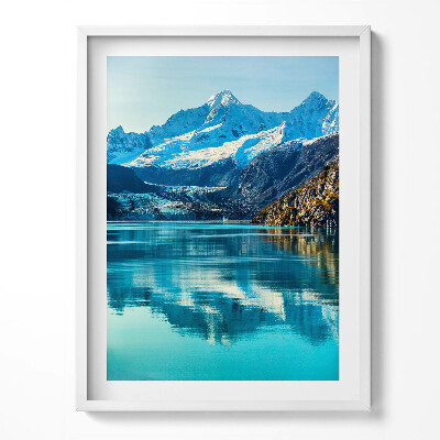 Tablou rama Peisaj frumos al unui lac de munte