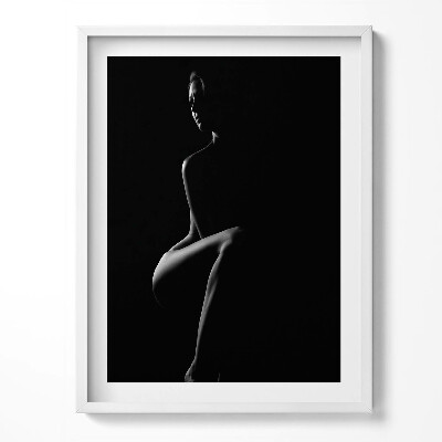 Tablou living cu rama Un portret subtil al corpului unei femei goale