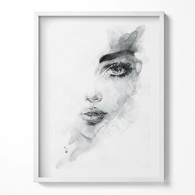 Tablou rama Schiță a feței unei femei