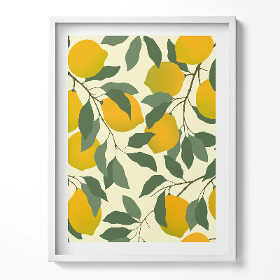 Tablou living cu rama Ilustrație pentru bucătăria lămâilor siciliene