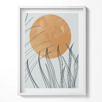 Tablou rama Plante minimaliste și soare în stil boho