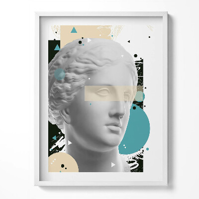 Tablou living cu rama Portret abstract al unei sculpturi feminine antice