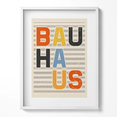 Tablou living cu rama Litere colorate moderniste «bauhaus»