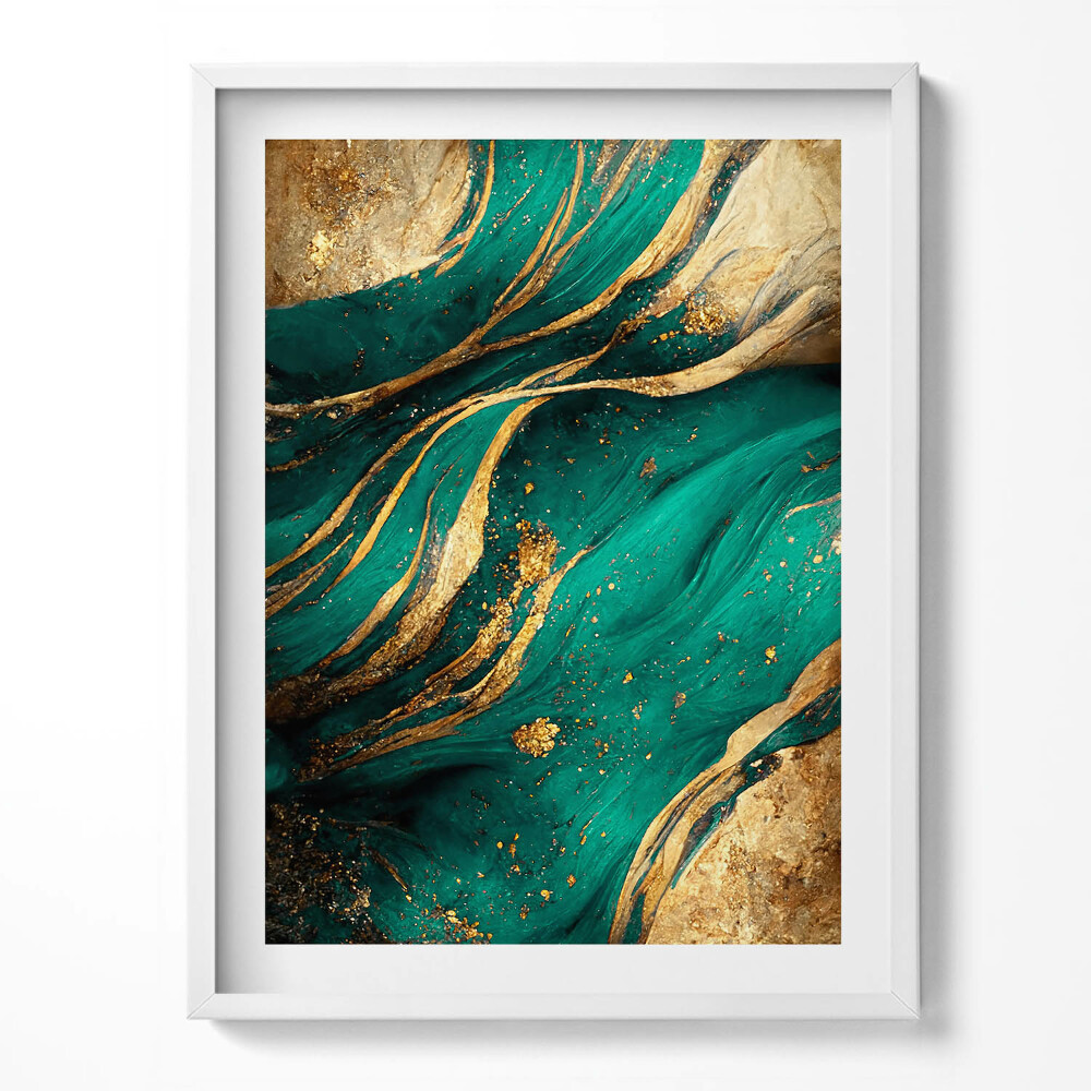 Tablou rama Abstracție cu aur