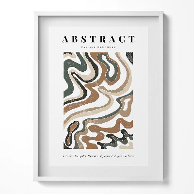 Tablou living cu rama Abstracție boho liniară