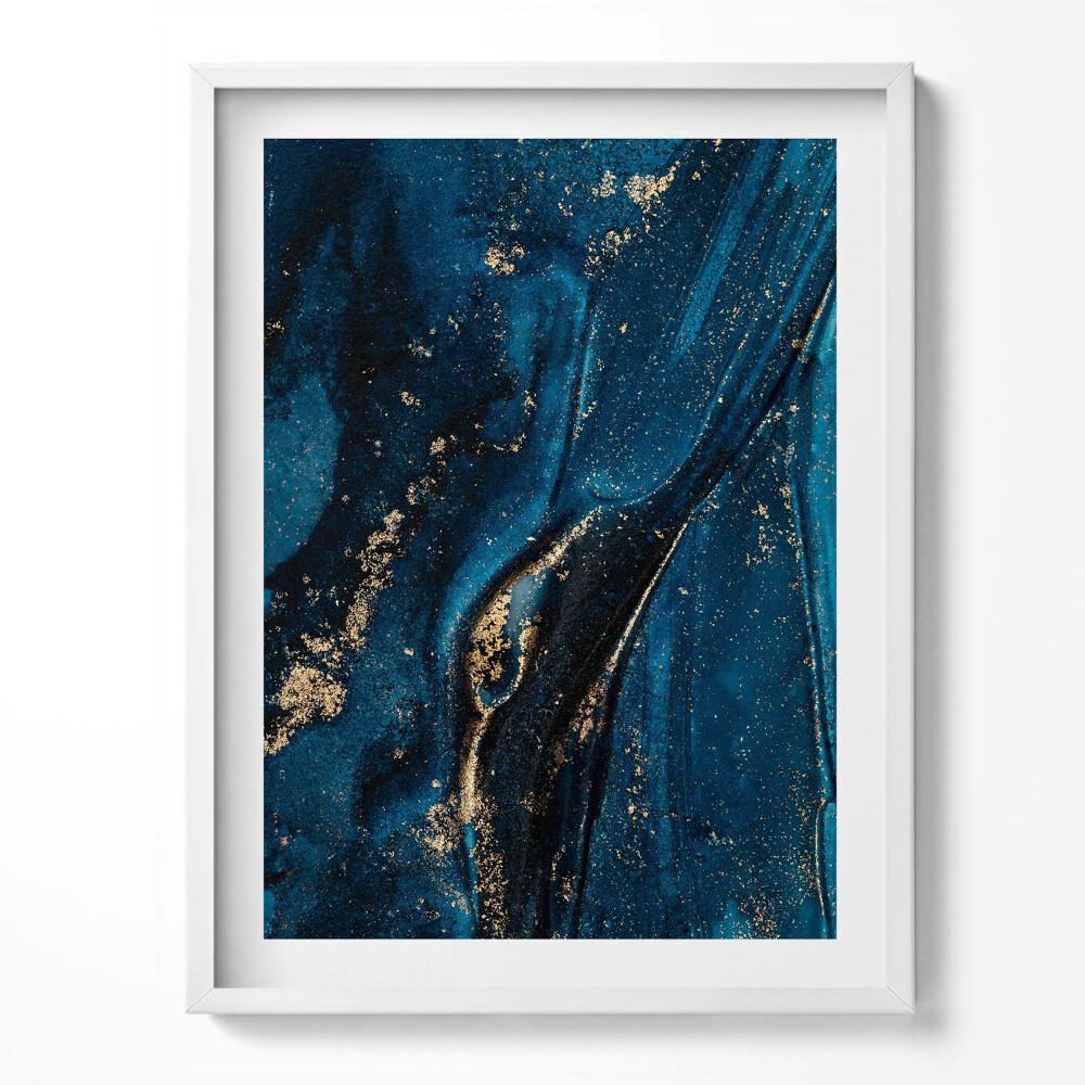 Tablou rama Abstracție lichidă cu particule de aur