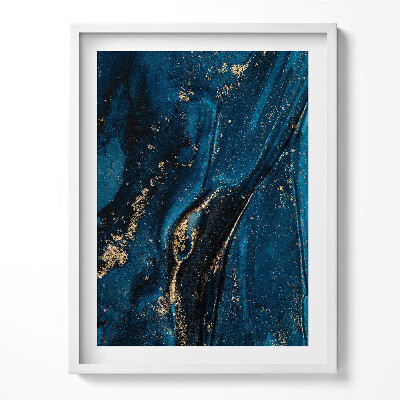 Tablou rama Abstracție lichidă cu particule de aur