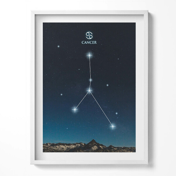 Tablou living cu rama Constelația zodiacală Rac