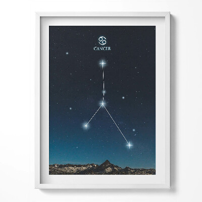 Tablou living cu rama Constelația zodiacală Rac