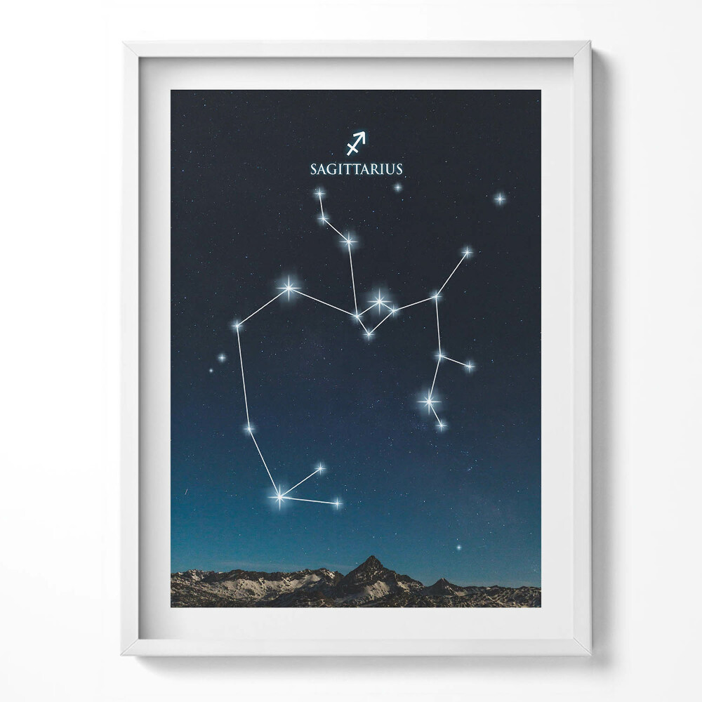 Tablou living cu rama Constelația zodiacală Săgetător