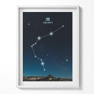 Tablou living cu rama Constelația zodiacală Vărsător