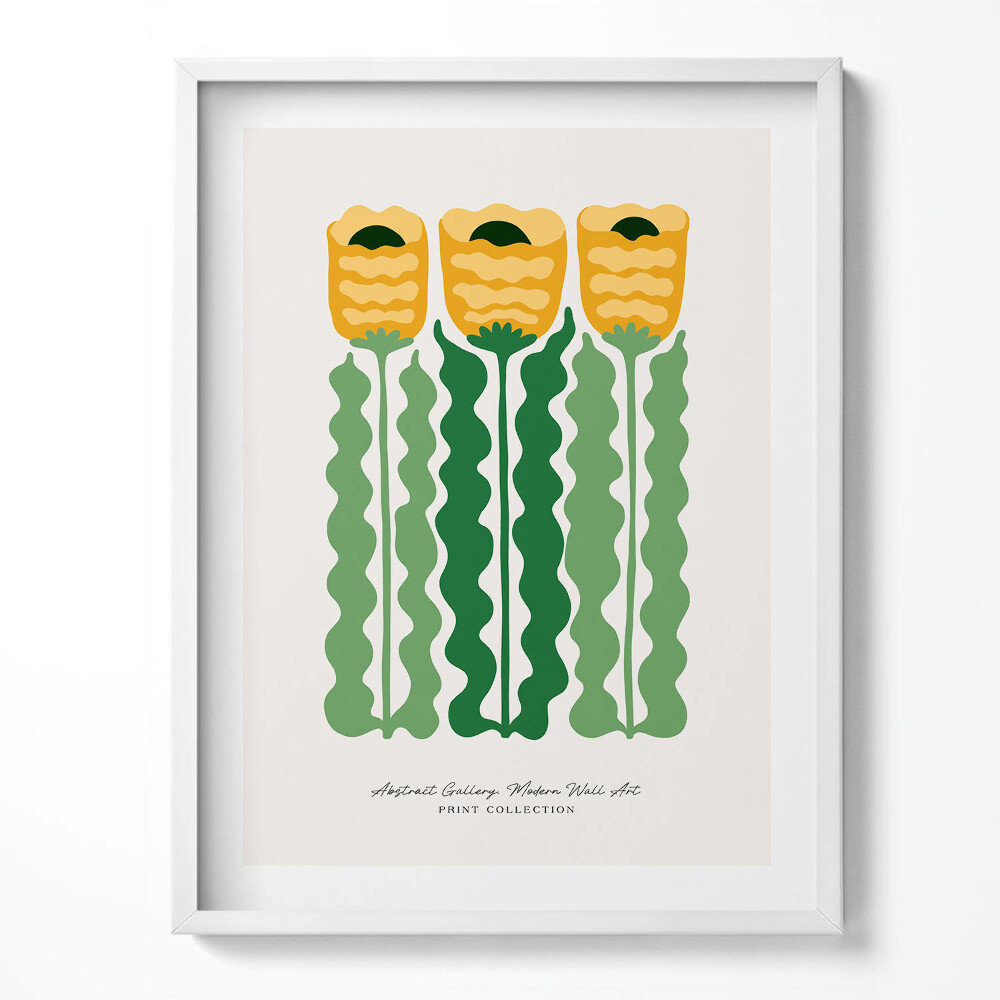 Tablou rama Ilustrație a plantelor și florilor