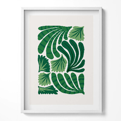 Tablou living cu rama Ilustrație a plantelor și florilor