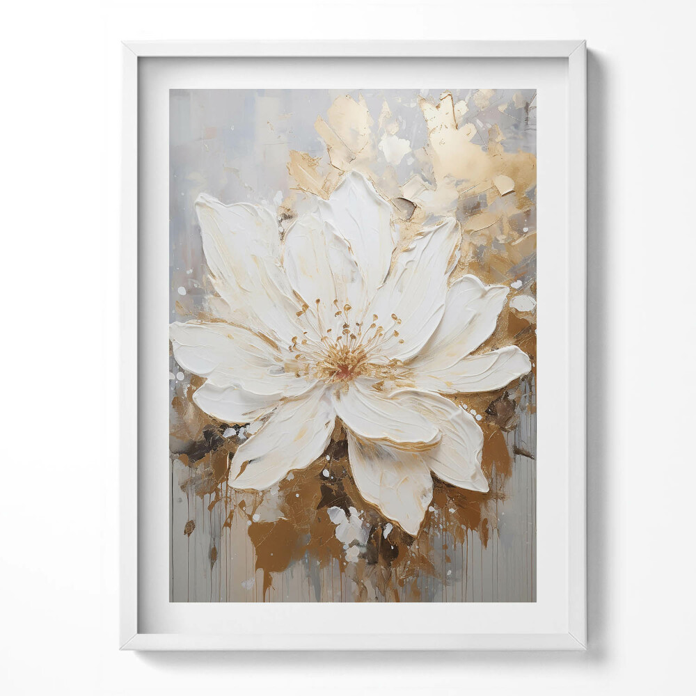 Tablou rama Floare pictată delicat