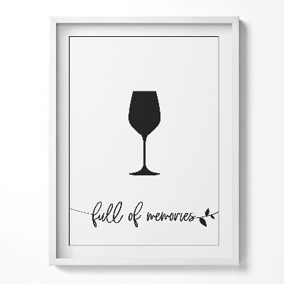 Tablou living cu rama Inscripție bucătărie și sufragerie „plină de amintiri”