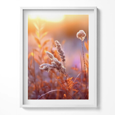 Tablou rama Iarbă boho la răsărit