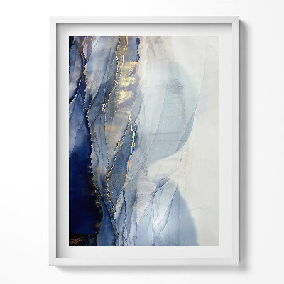 Tablou living cu rama Abstracție cu aur