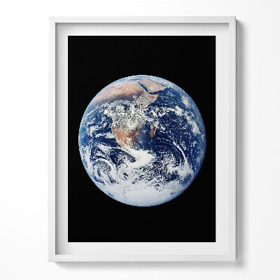 Tablou living cu rama Pământul văzut din spațiu